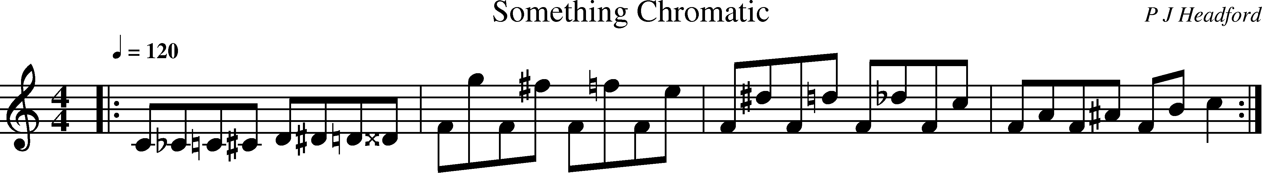 A sample of a chromatic tune
